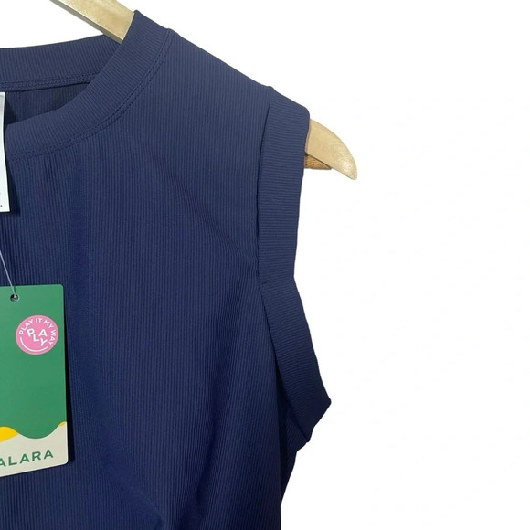 NWT Halara Patitoff Flow Crew Neck Sleeveless Cropped Yoga Tank Inkling Size S - Picture 8 of 12